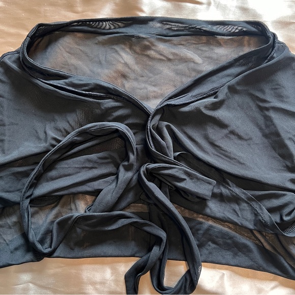 Black Bikini mesh Cover Up - Picture 3 of 4